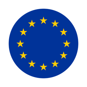 Europe flag round